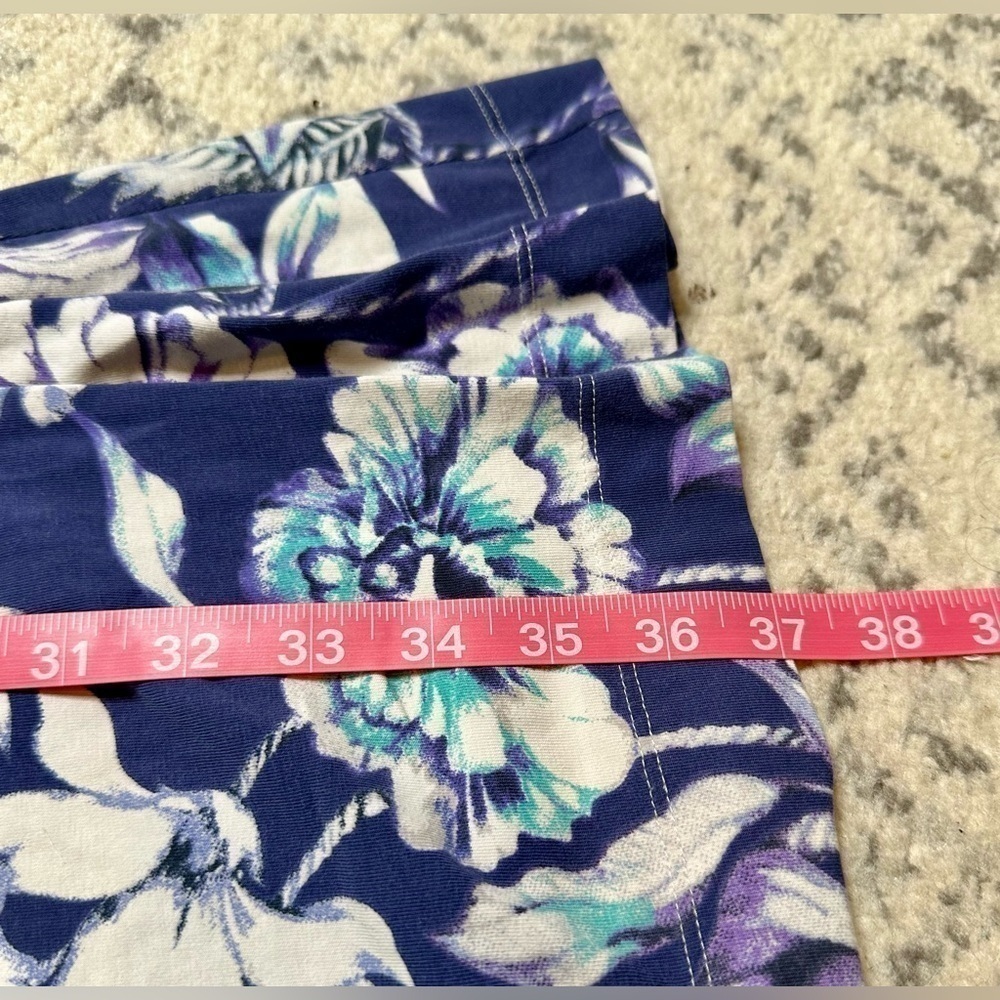 Soft Surroundings Shapley Anywhere Floral Faux Wrap Short Sleeve Dress - Picture 7 of 9